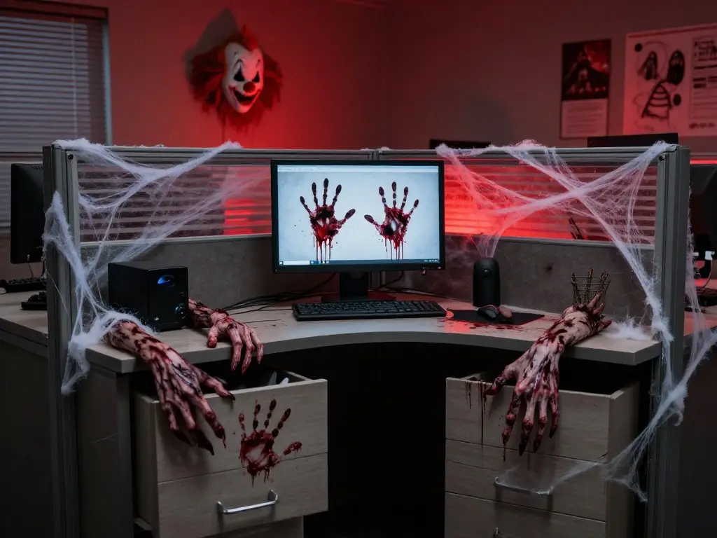 Scary Halloween Cubicle Ideas to Frighten Your Coworkers