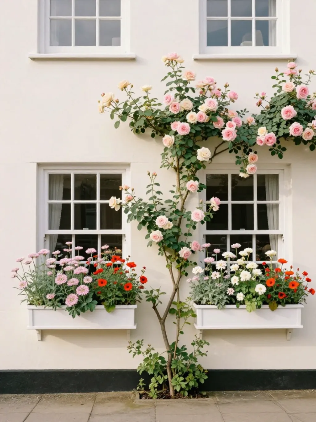 Cottage Garden Window Boxes Dripping With Old Fashioned Romantic Charm
