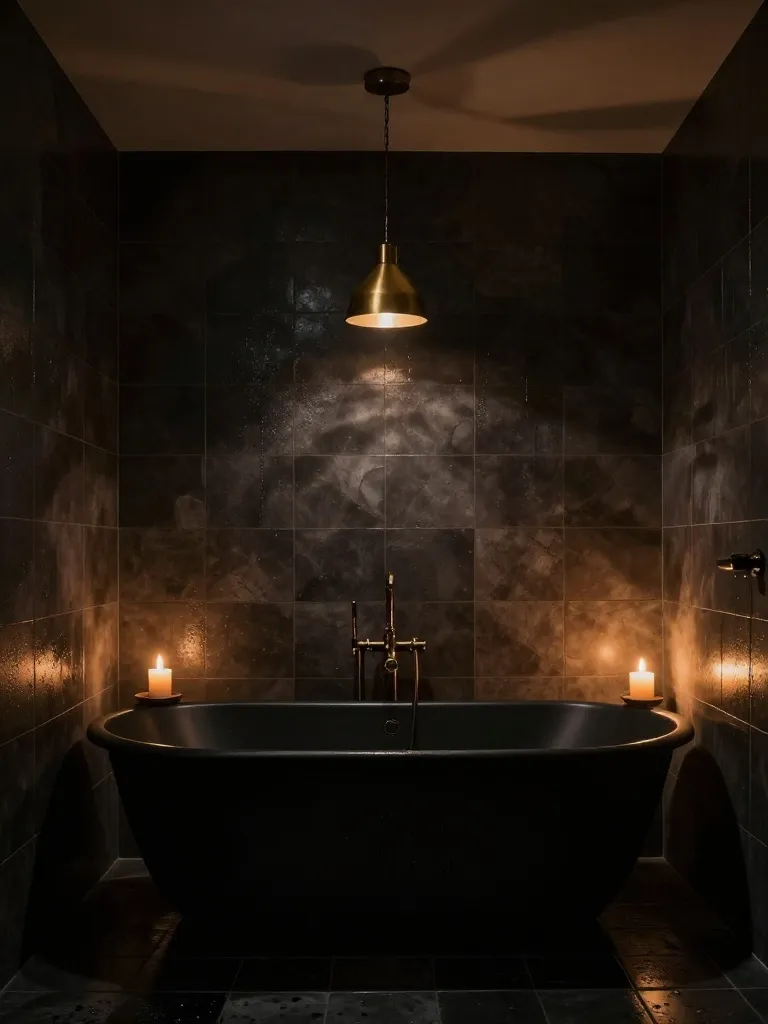 Dark Moody Bathrooms: The Bold Trend Quietly Taking Over American Homes