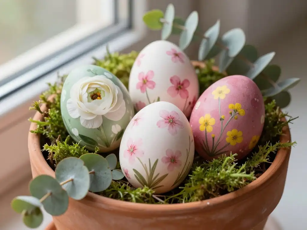 Floral Painted Easter Egg Designs That Feel Like Spring Captured on a Shell