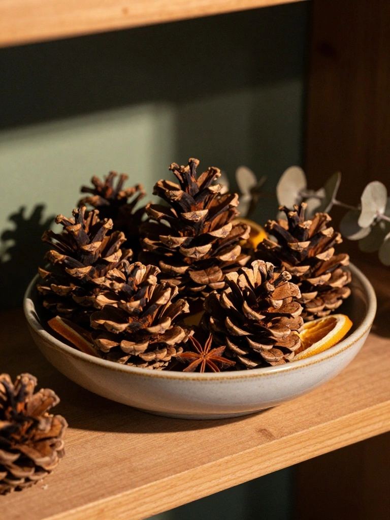Pinecones and Natural Textures That Bring the Outdoors Inside Beautifully