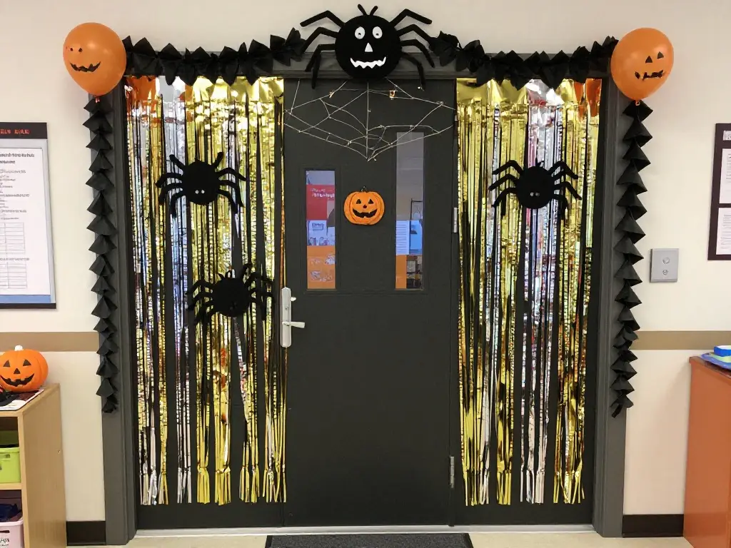 Dollar Store Halloween Classroom Door Ideas That Look Expensive