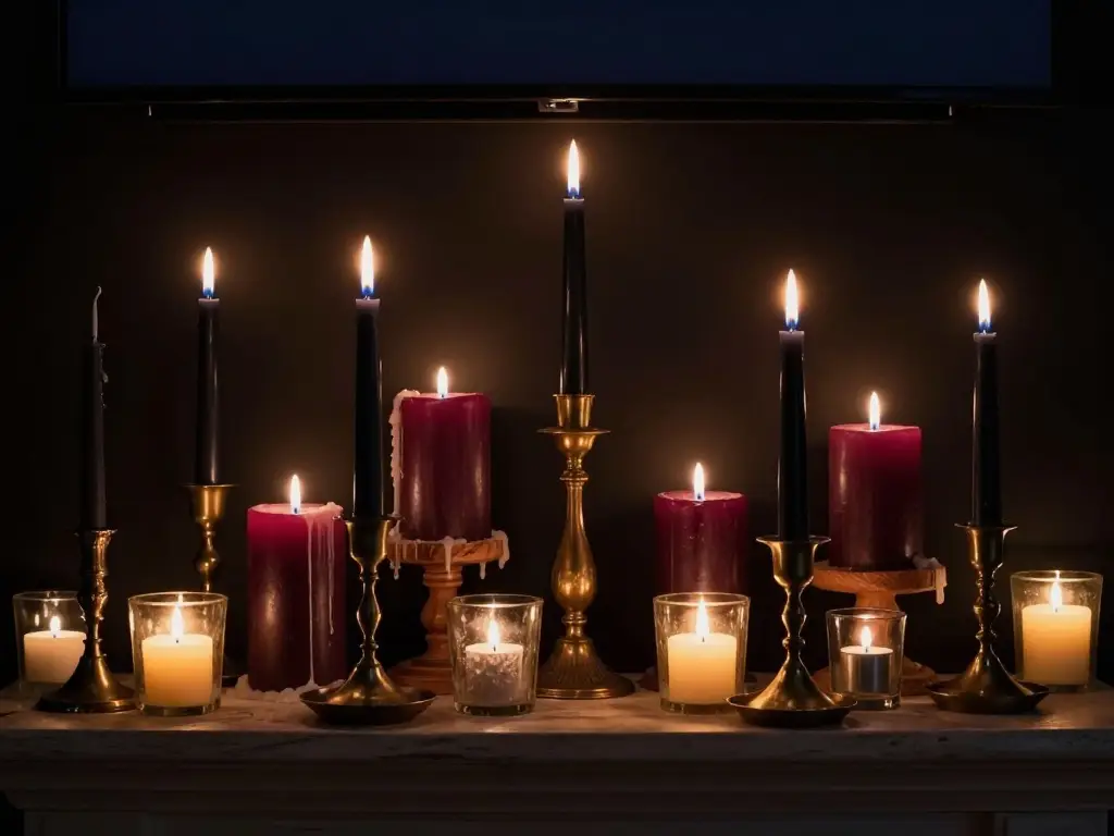 Candle Arrangements So Good Your TV Becomes the Least Interesting Thing Up There