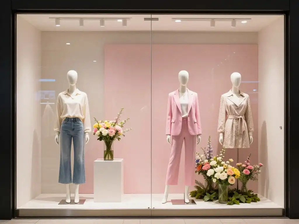 Spring Fashion Presentations Designed to Stop Passersby Mid-Walk