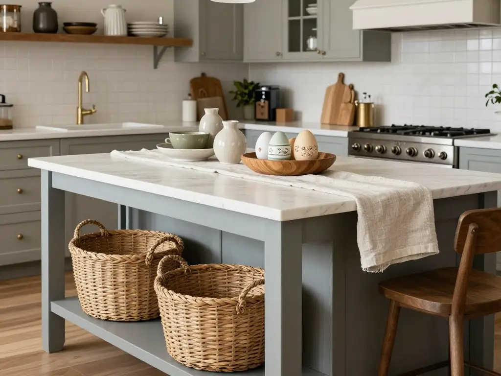 The Art of Layering Textures to Create a Kitchen Island That Demands Attention