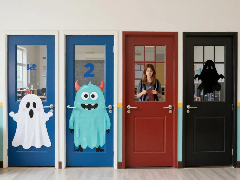 Halloween Classroom Door Ideas by Grade Level (K–12)
