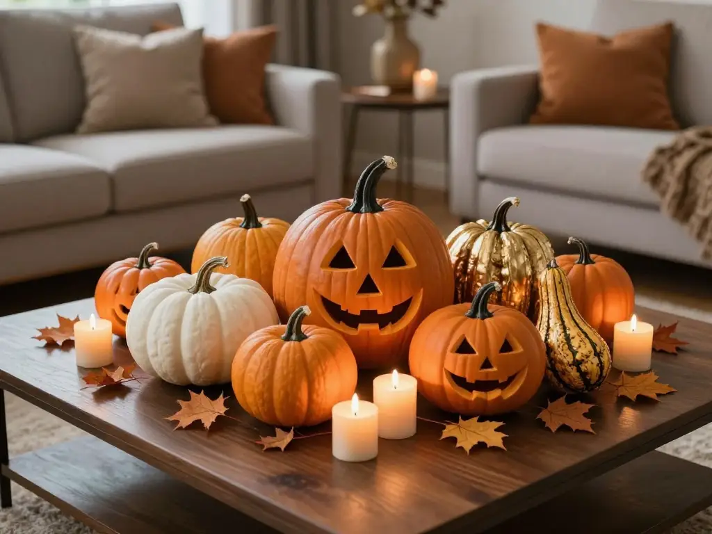 Pumpkin Decor Ideas to Add a Classic Halloween Touch to Your Living Room