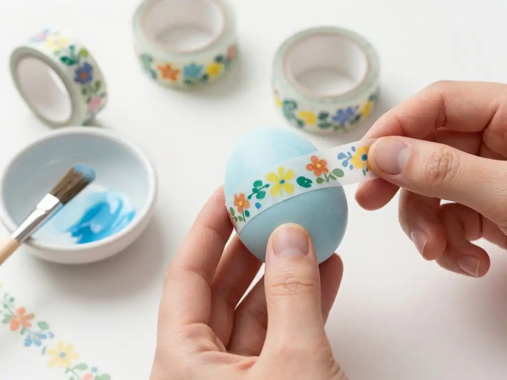 How to Use Washi Tape and Stencils to Get Perfect Easter Egg Designs Every Time