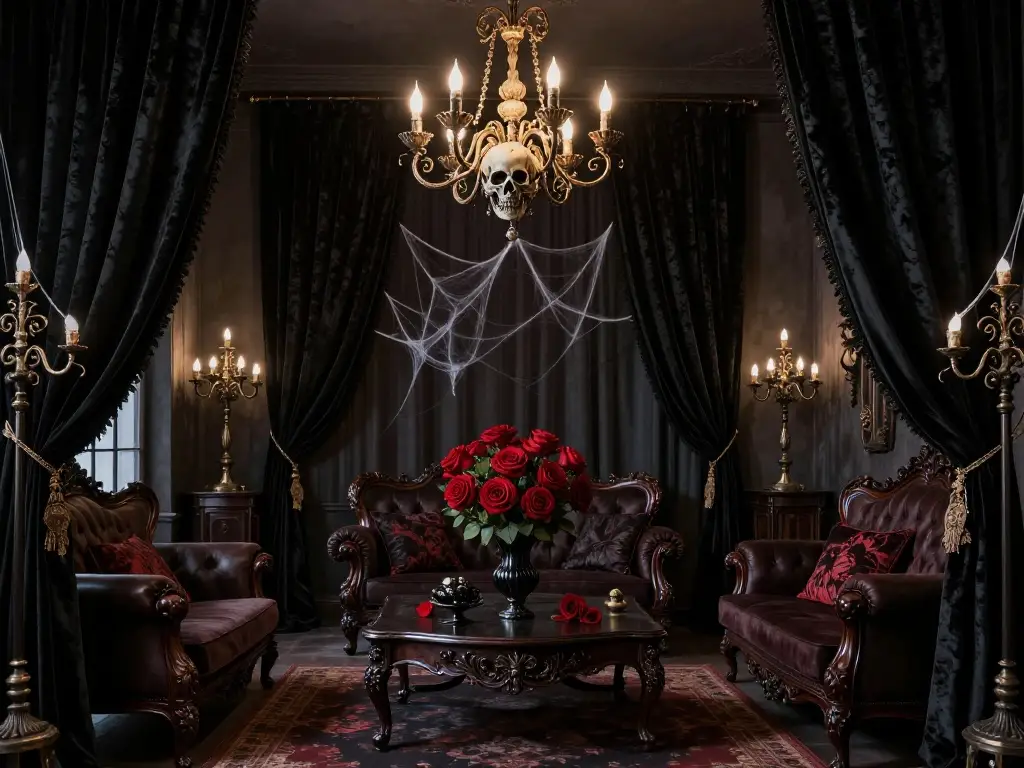 Gothic and Haunted House Living Room Inspiration for Bold Decorators