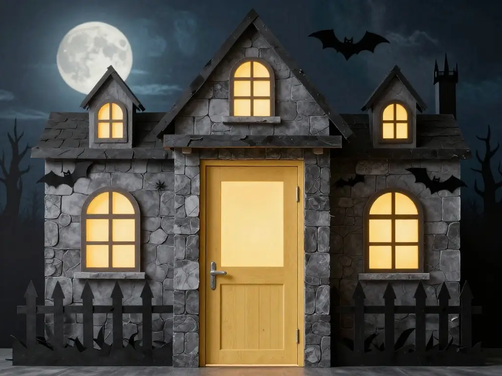 Haunted House Themed Classroom Door Decoration Ideas
