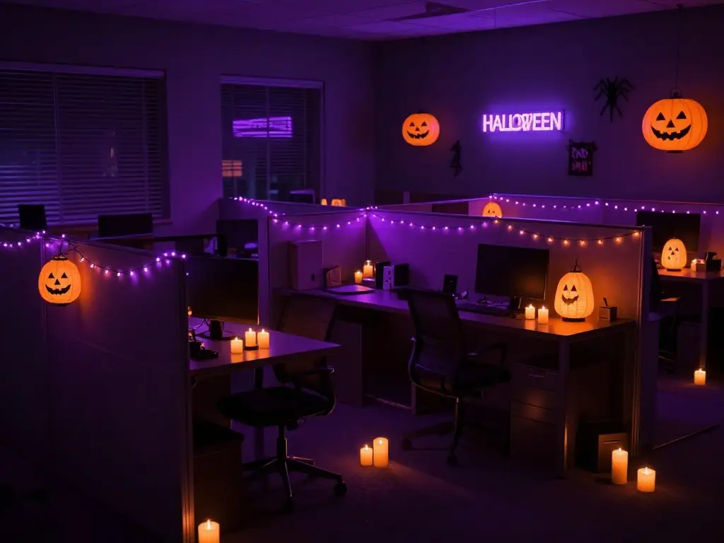 Spooky Lighting Ideas to Transform Your Cubicle at Night