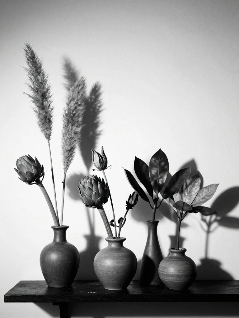 Dried Botanicals and Sculptural Stems That Add Moody Winter Drama