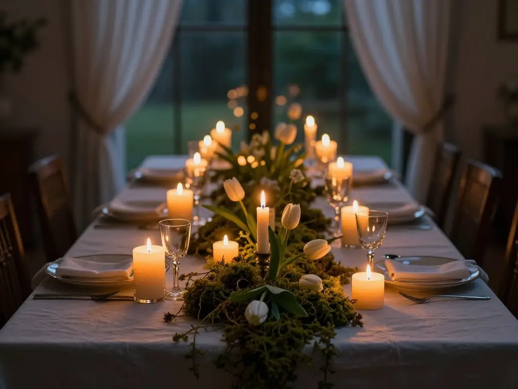 How Candles and Greenery Create Depth in Any Spring Table Arrangement