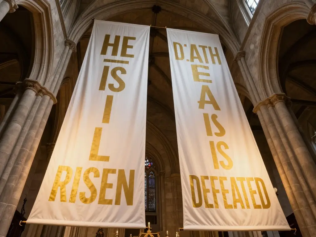 Easter Banner Designs That Preach Before the Service Even Begins