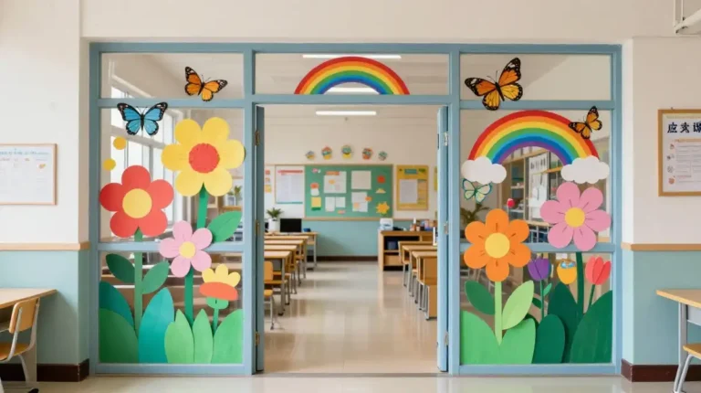 spring classroom door ideas