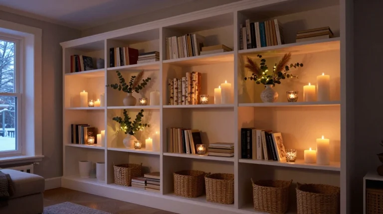 Winter Shelf Decor Ideas