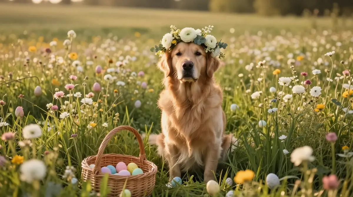 easter dog photoshoot ideas