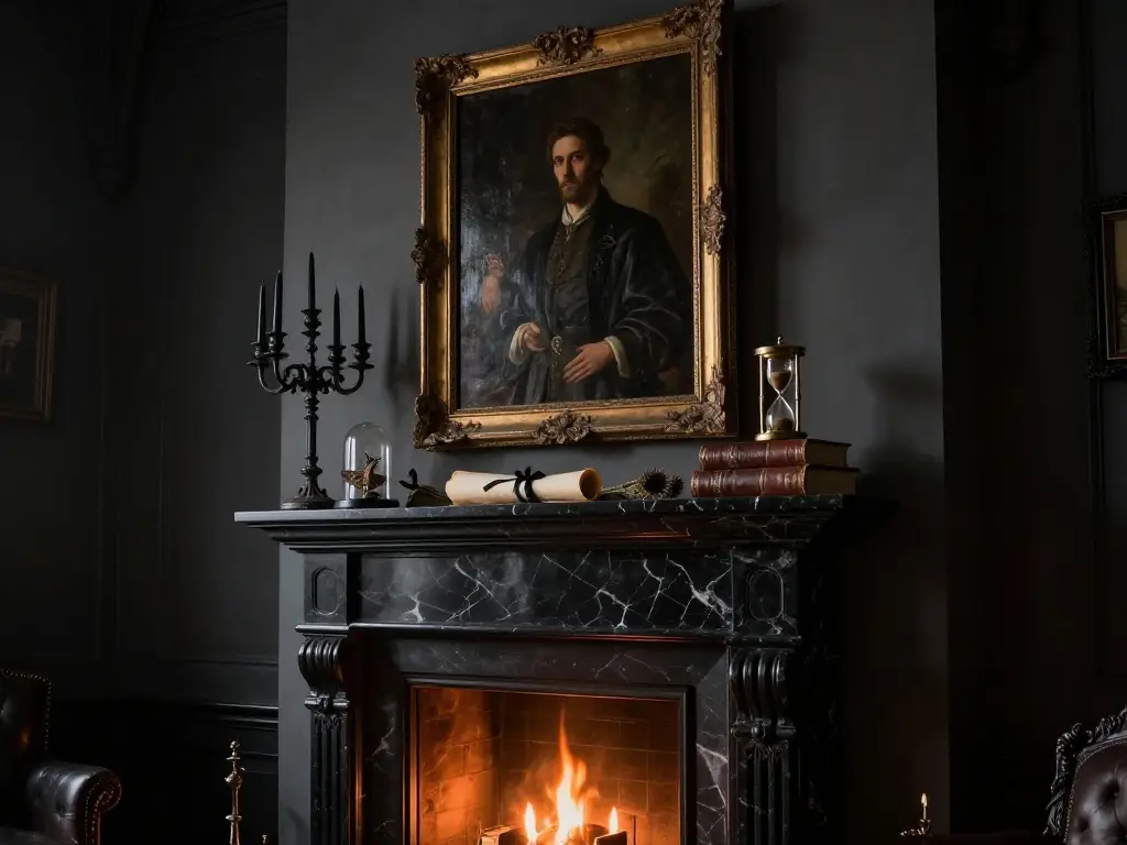 The Shadowed Altar: Building a Gothic Mantel That Commands Every Room