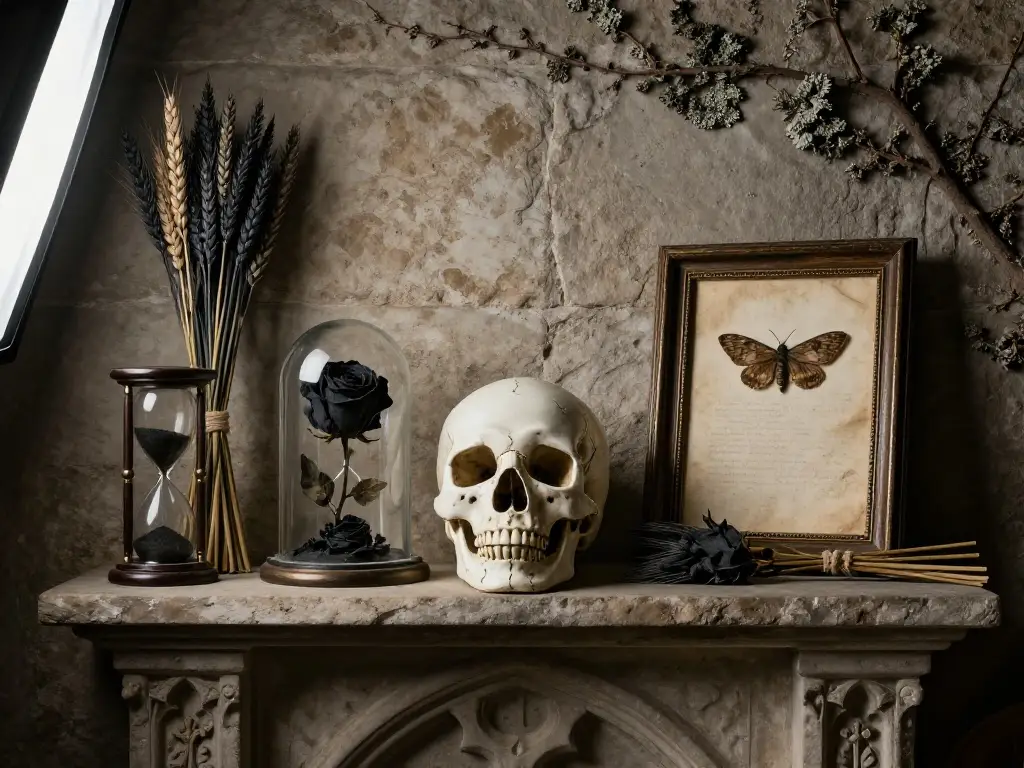 Dried Botanicals and Memento Mori: The Dark Still Life Your Mantel Craves