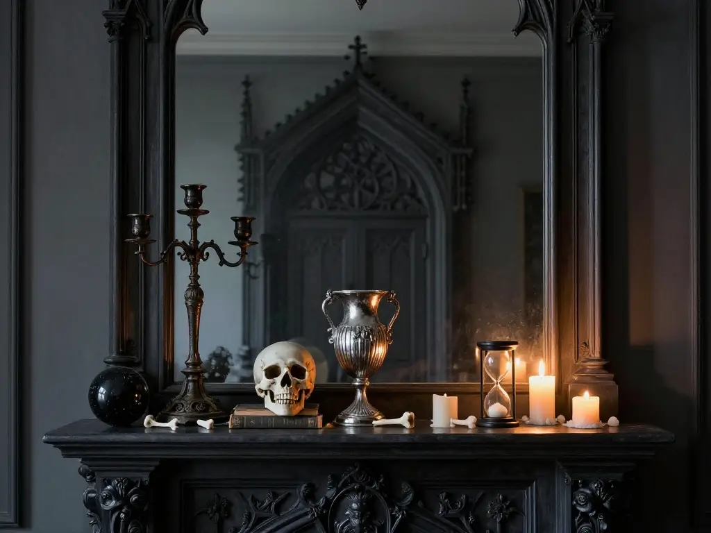 Layering Darkness: The Exact Technique for Building Depth on a Gothic Mantel