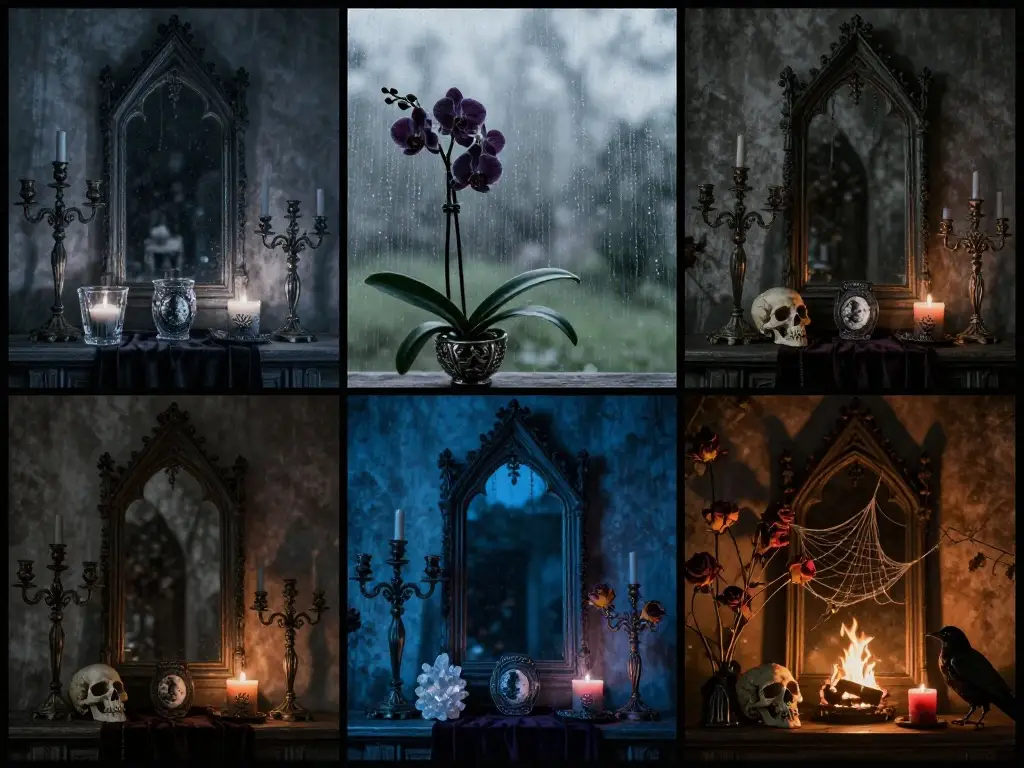 The Year Round Gothic Mantel: Seasonal Transitions Without Losing the Darkness