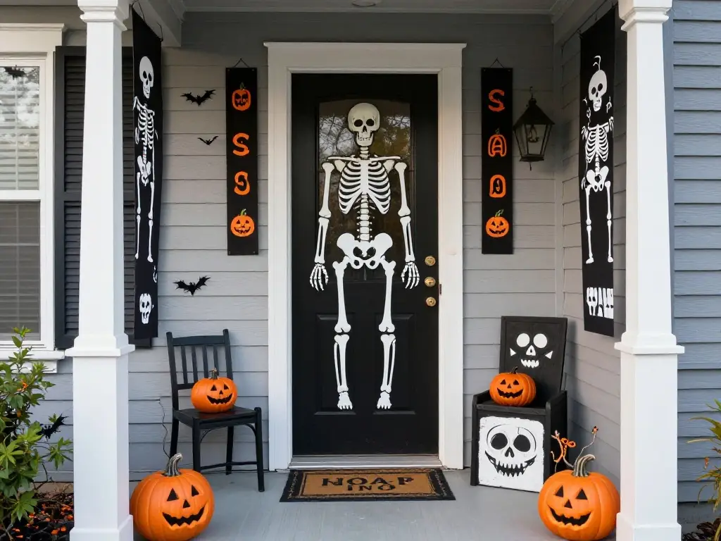 11. Small Porch Halloween Decor Ideas That Pack a Big Scary Punch