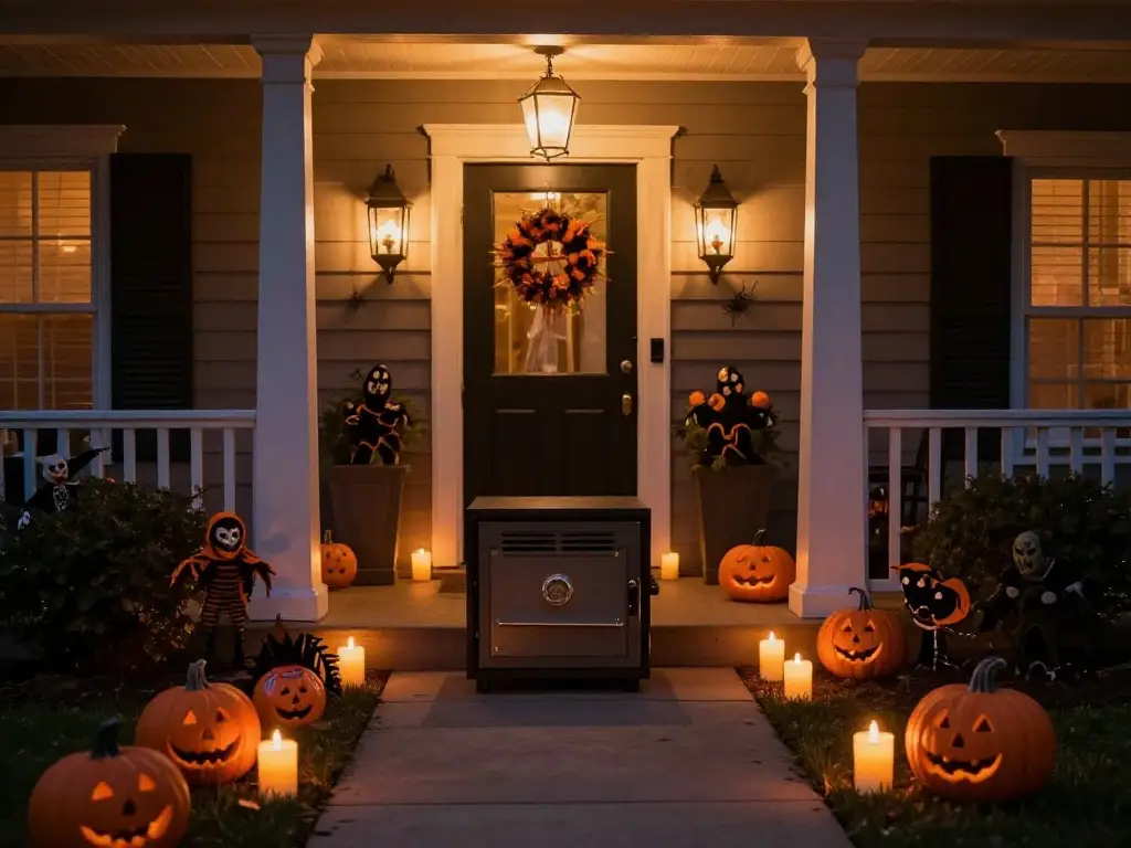 13. Halloween Front Porch Decor Safety Tips While Keeping It Scary