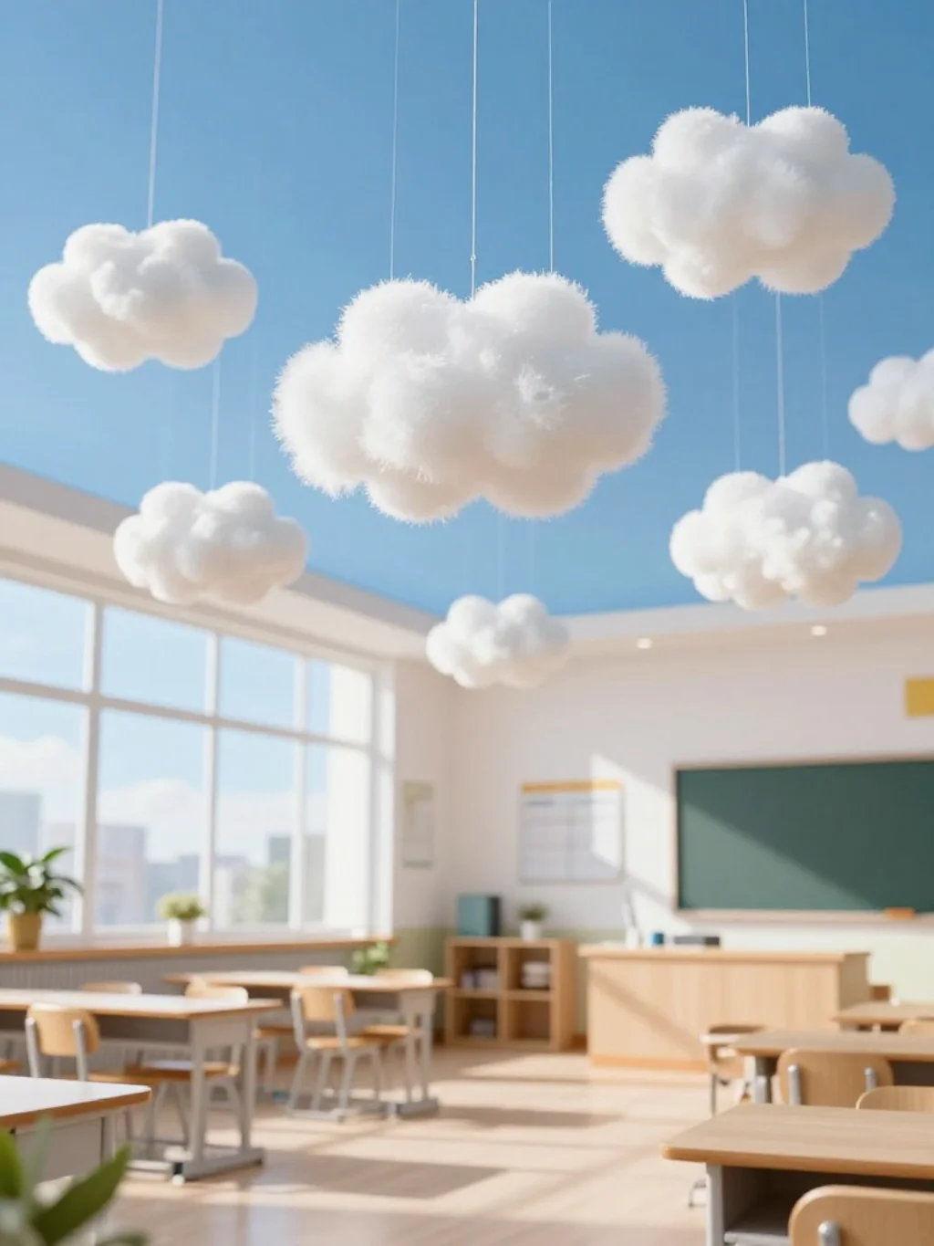 1. Cloud-Shaped Decorations
