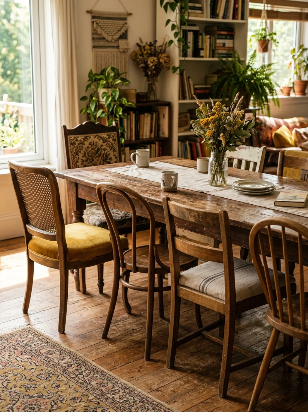 Mismatched Chairs Tell a Better Story Than Any Matching Set Ever Could