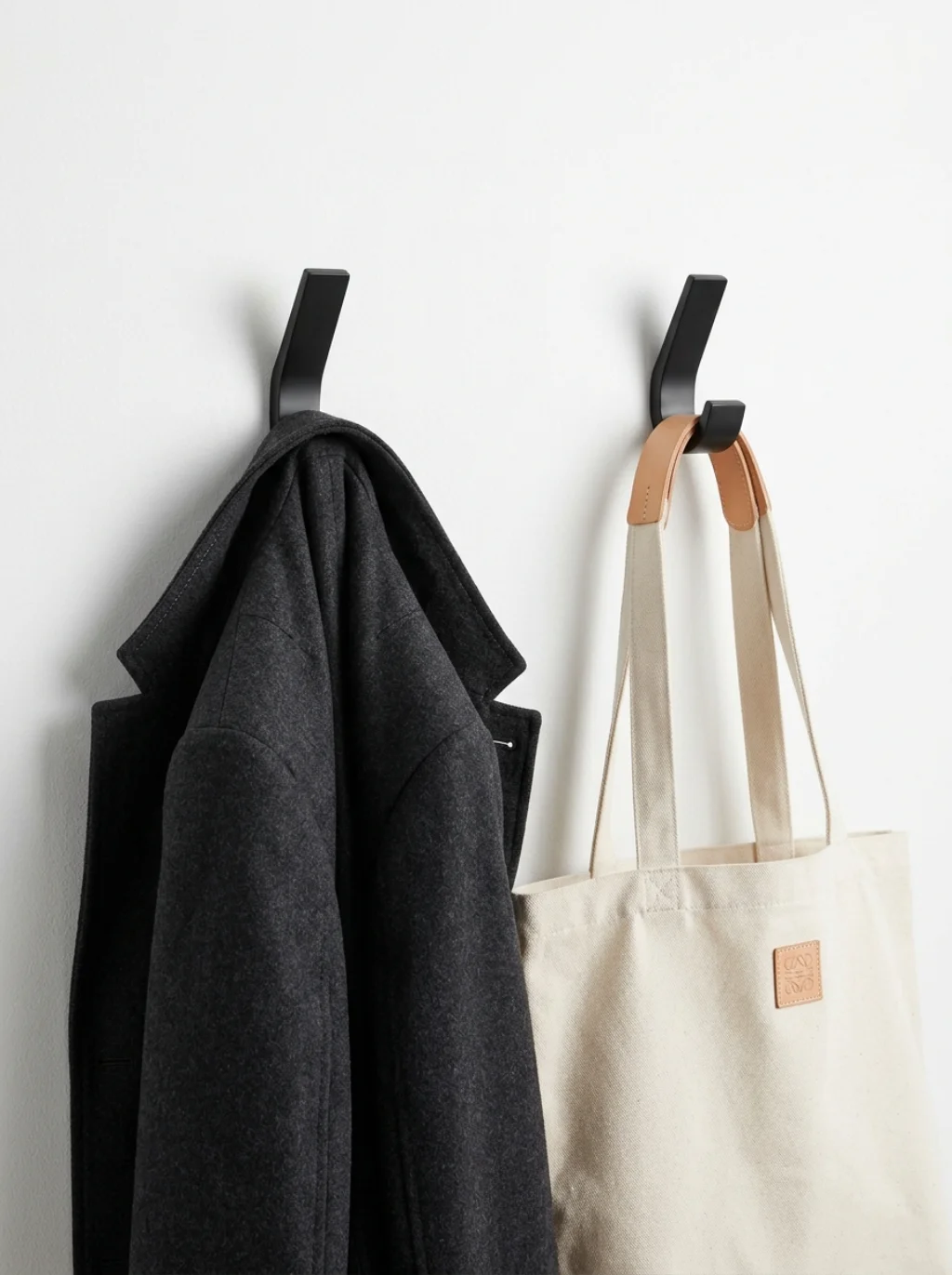 Slim Hooks Transform Wasted Space Into A Functional Drop Zone