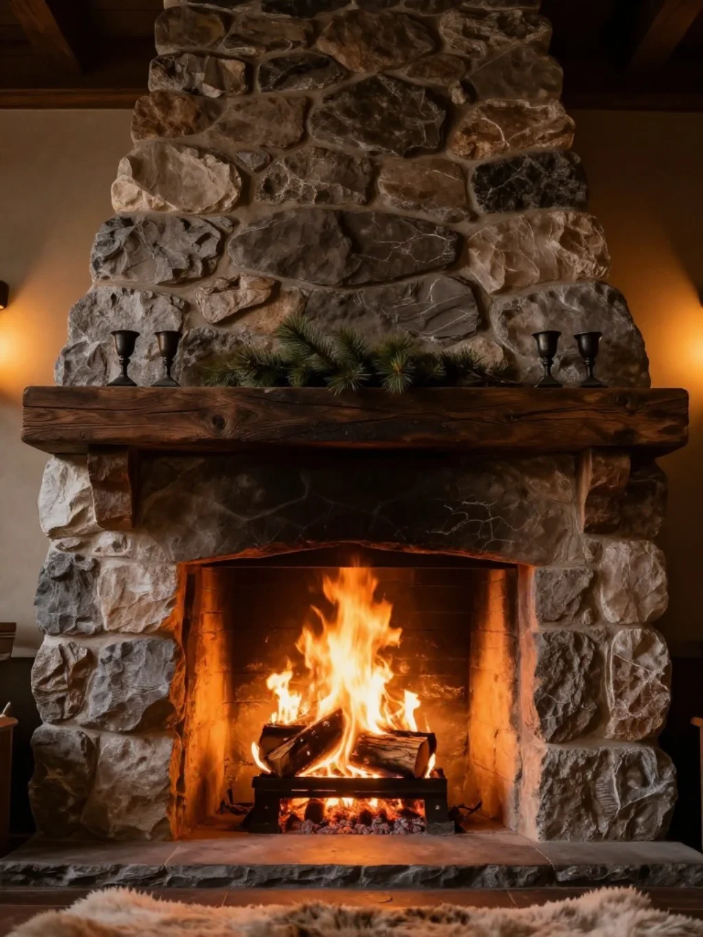 The Fireplace Is Not Decoration — It Is the Living Room's Entire Reason for Being