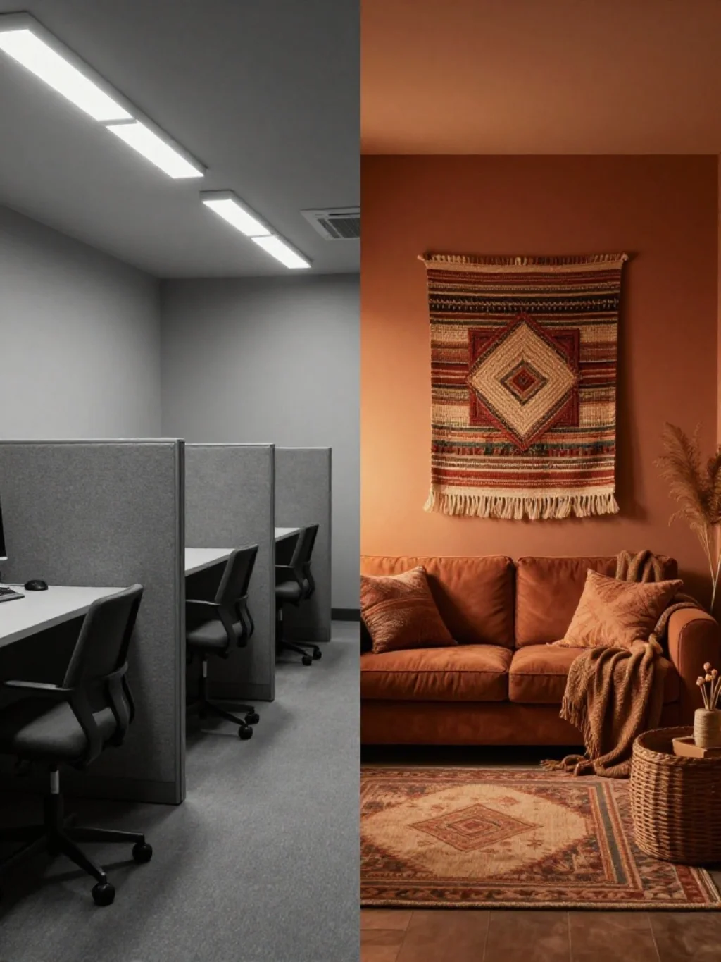 The Grey Cubicle Deserves Better and Boho Is the Answer Nobody Expected
