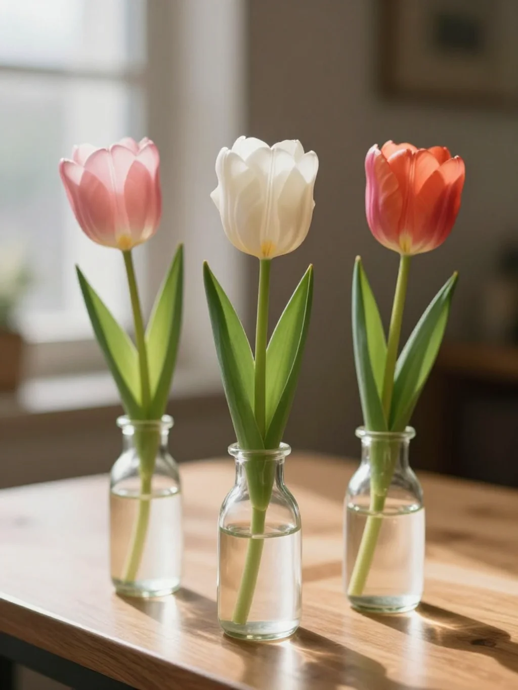 Tulip Bud Vases Bring Unexpected Life To A Sleepy Kitchen Counter