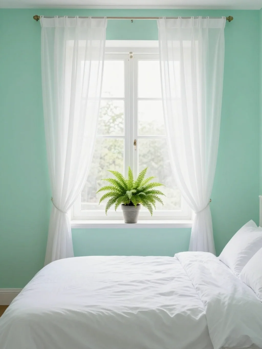 A Mint Green Wall Pairing That Feels Like Walking Into Spring Itself