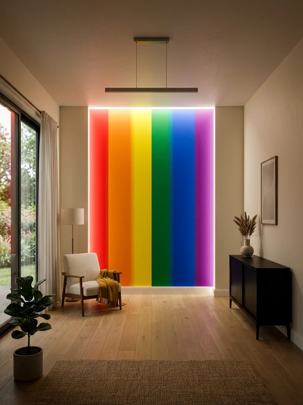 Accent Walls Doing the Heavy Lifting Without Overwhelming the Room