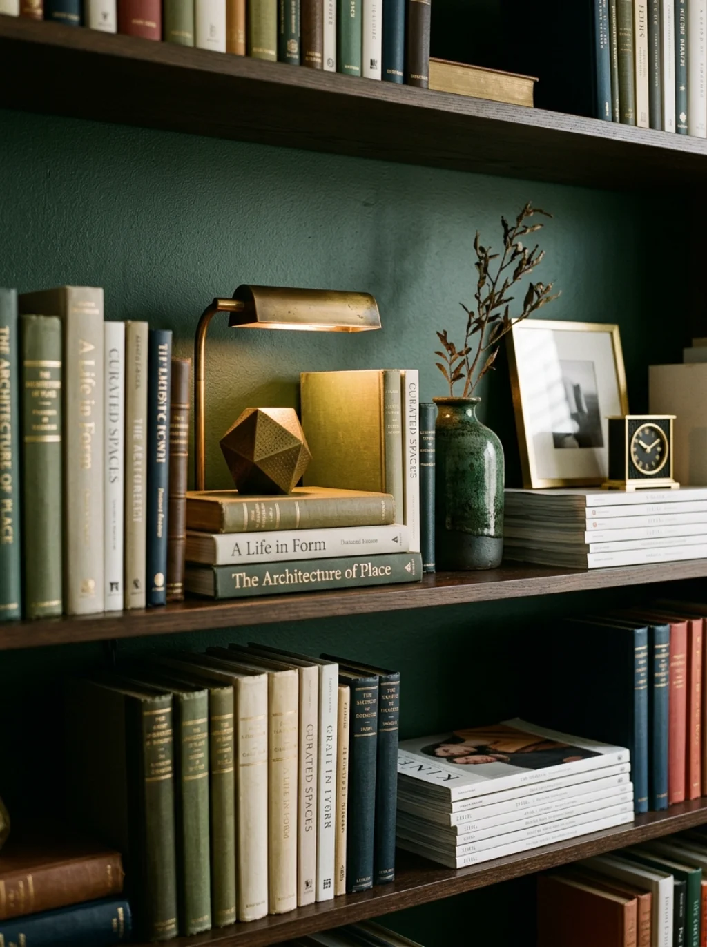 Bookshelf Styling Turns Background Walls Into Silent Credibility