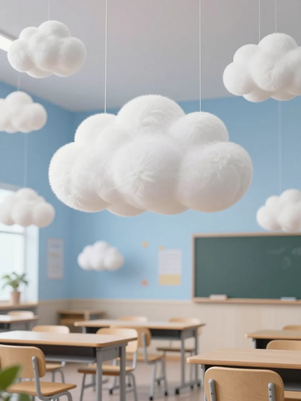 10. Cloud-Shaped Decorations