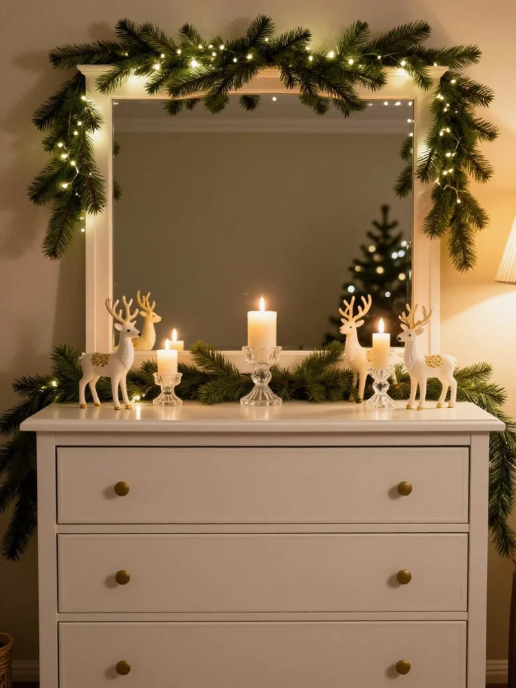 Dresser Decor Arrangements That Transform Ordinary Furniture Into Christmas Art