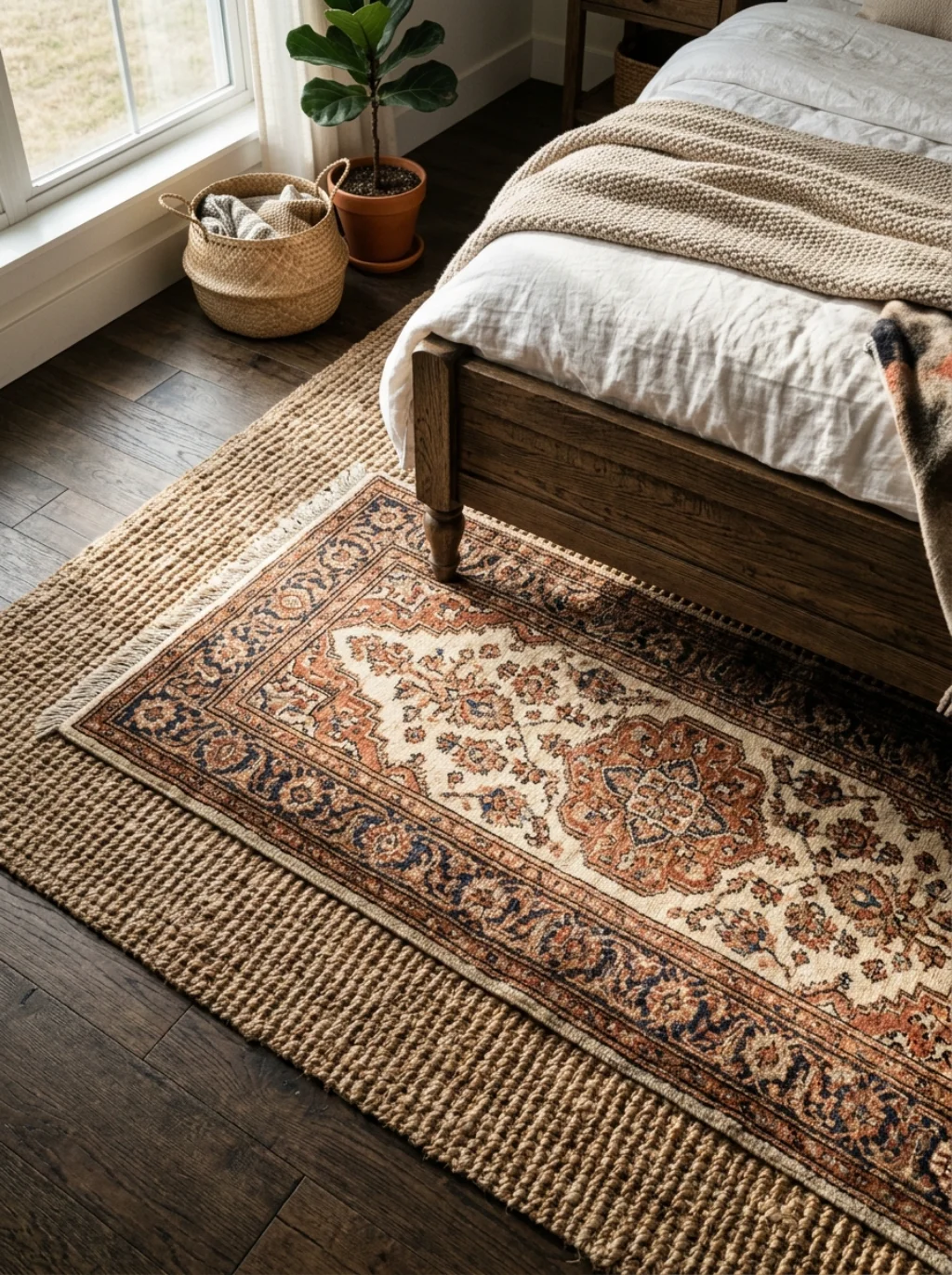 Rich Rugs Underfoot Anchor the Room in Grounded Sophistication