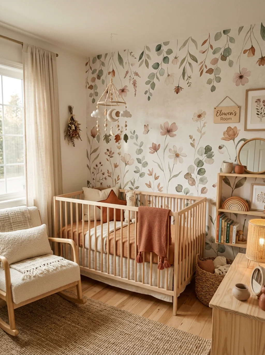 The Nursery Wallpaper Choice That Balances Whimsy and Calm