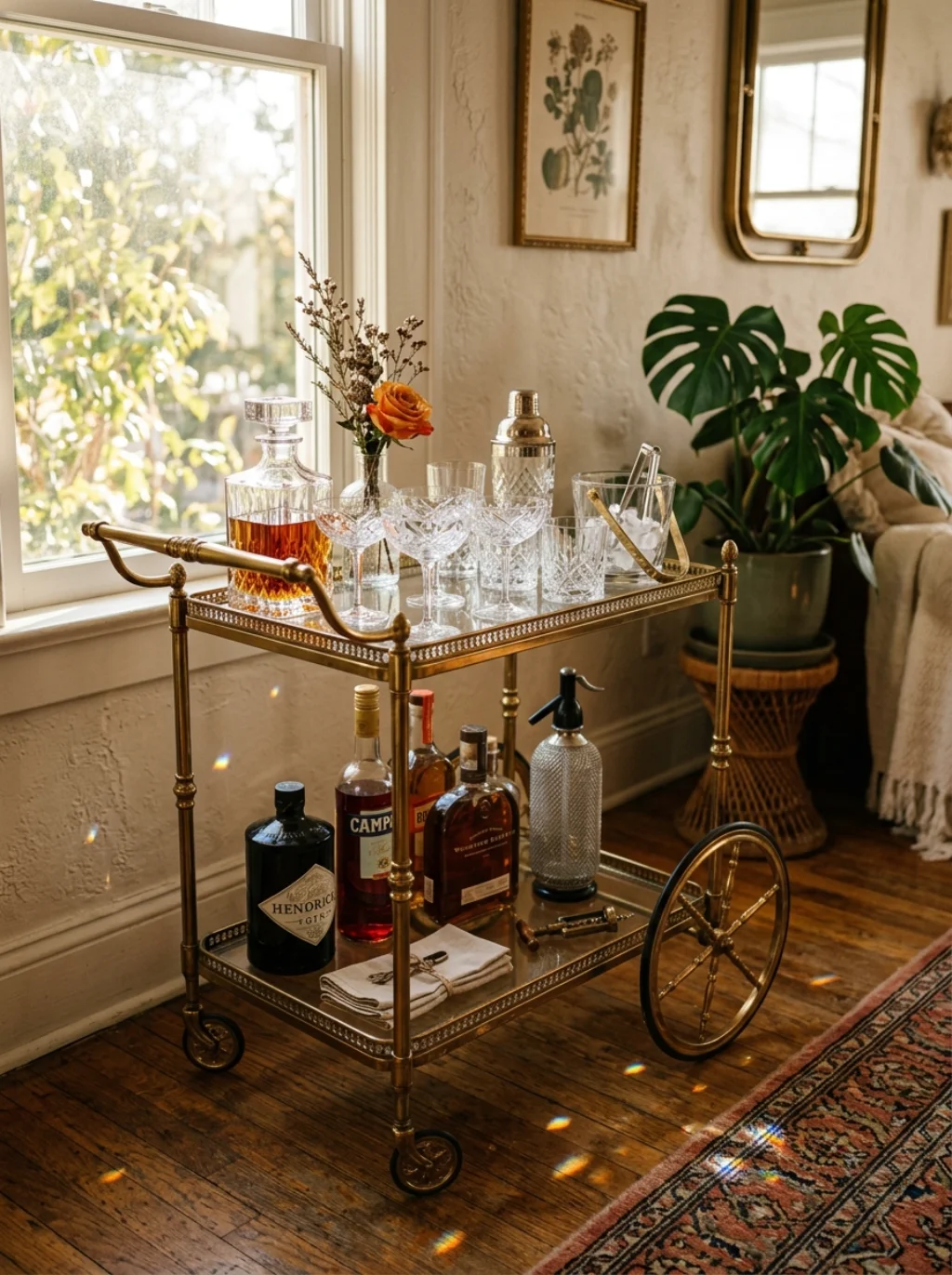 Vintage Bar Carts Turn An Empty Corner Into A Conversation Piece