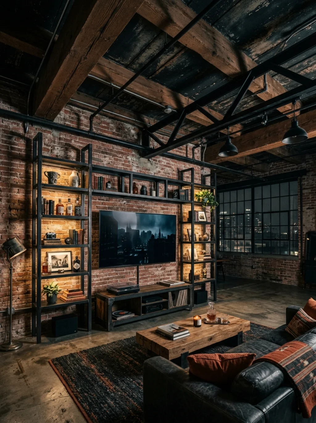 Industrial Style Walls Give Your Screen An Edgy New Life