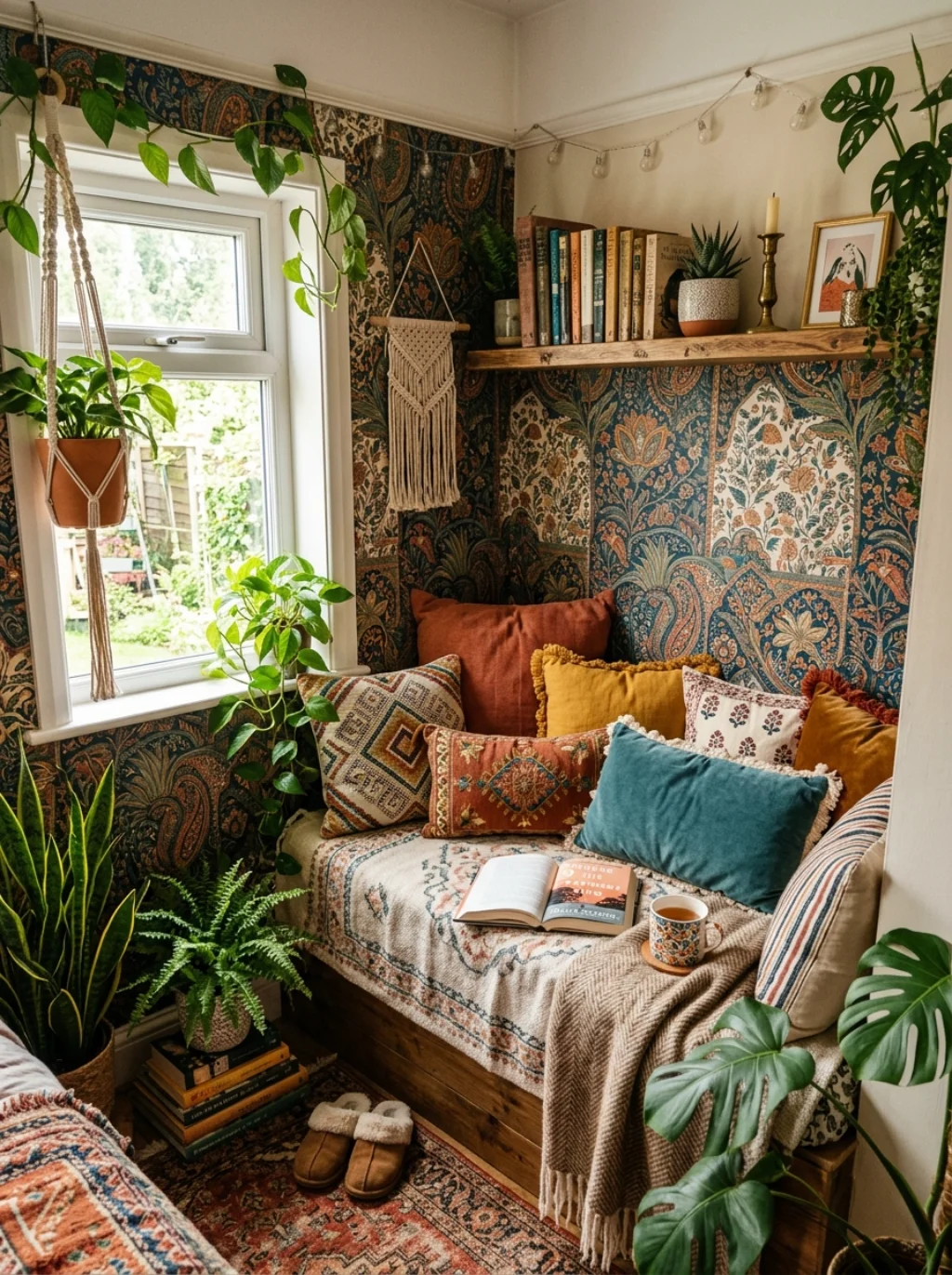 Boho Room Wallpaper Ideas That Work in the Tiniest Spaces