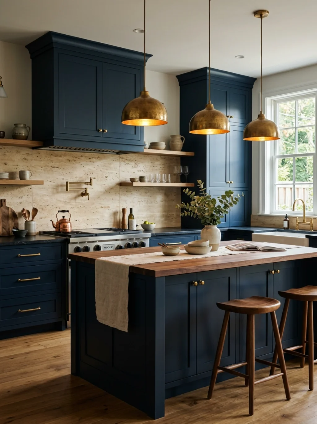 Navy Cabinet Backsplash Ideas That Build Depth Without Drowning the Room