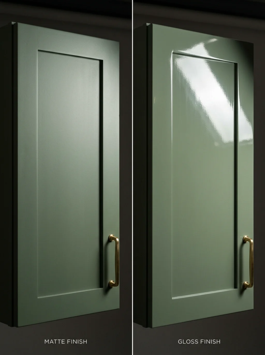 The Matte Versus Gloss Green Cabinet Debate Finally Settled for Good