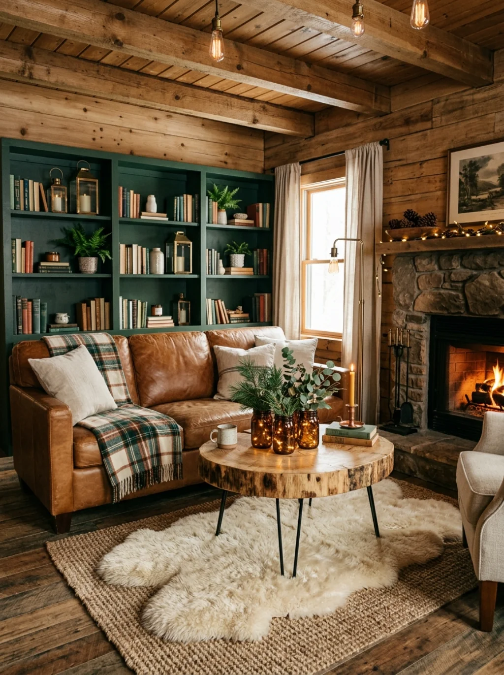 Budget Cabin Living Room Decor That Looks Like a Mountain Lodge Retreat