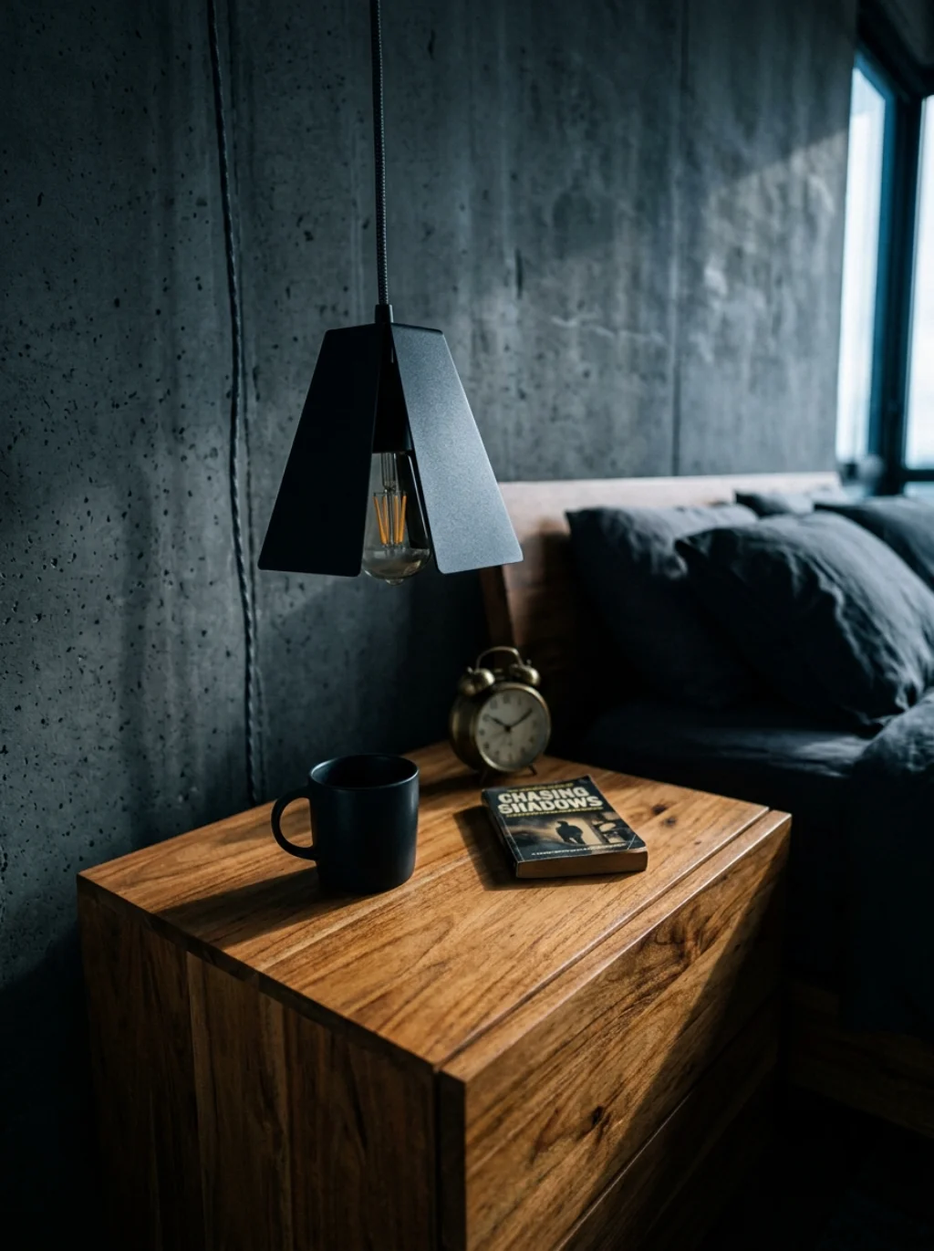 Matte Black Fixtures Cut Through Warmth With Cold Modern Edge