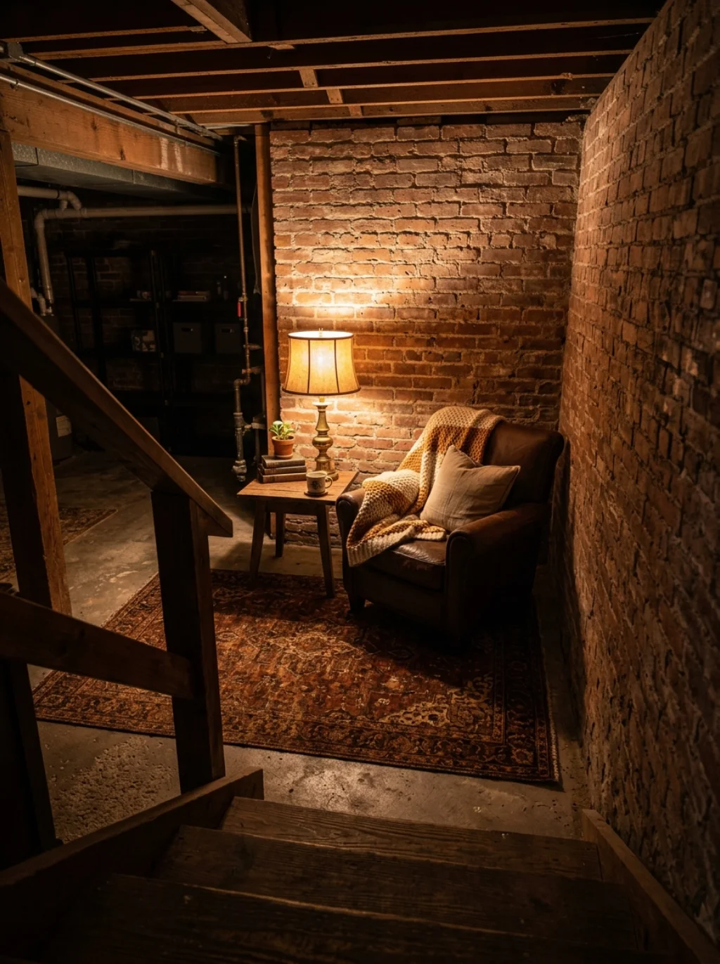 Small Adult Game Room Ideas Hidden Inside an Ordinary Basement Corner