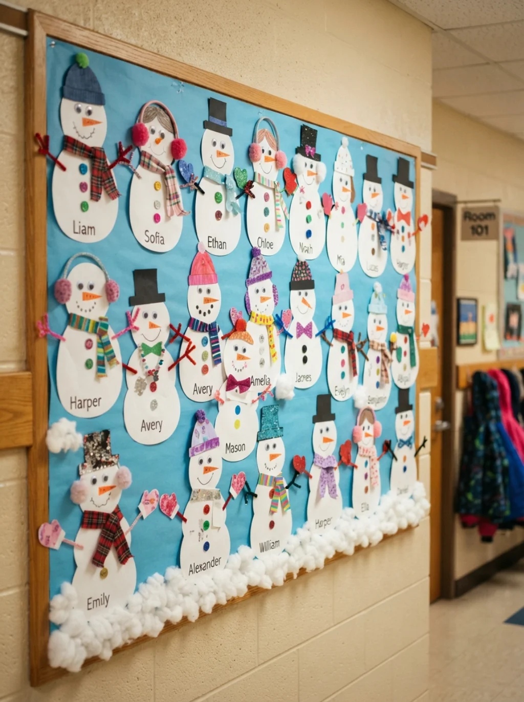 Snowman Wall Displays That Children Help Build and Proudly Call Theirs