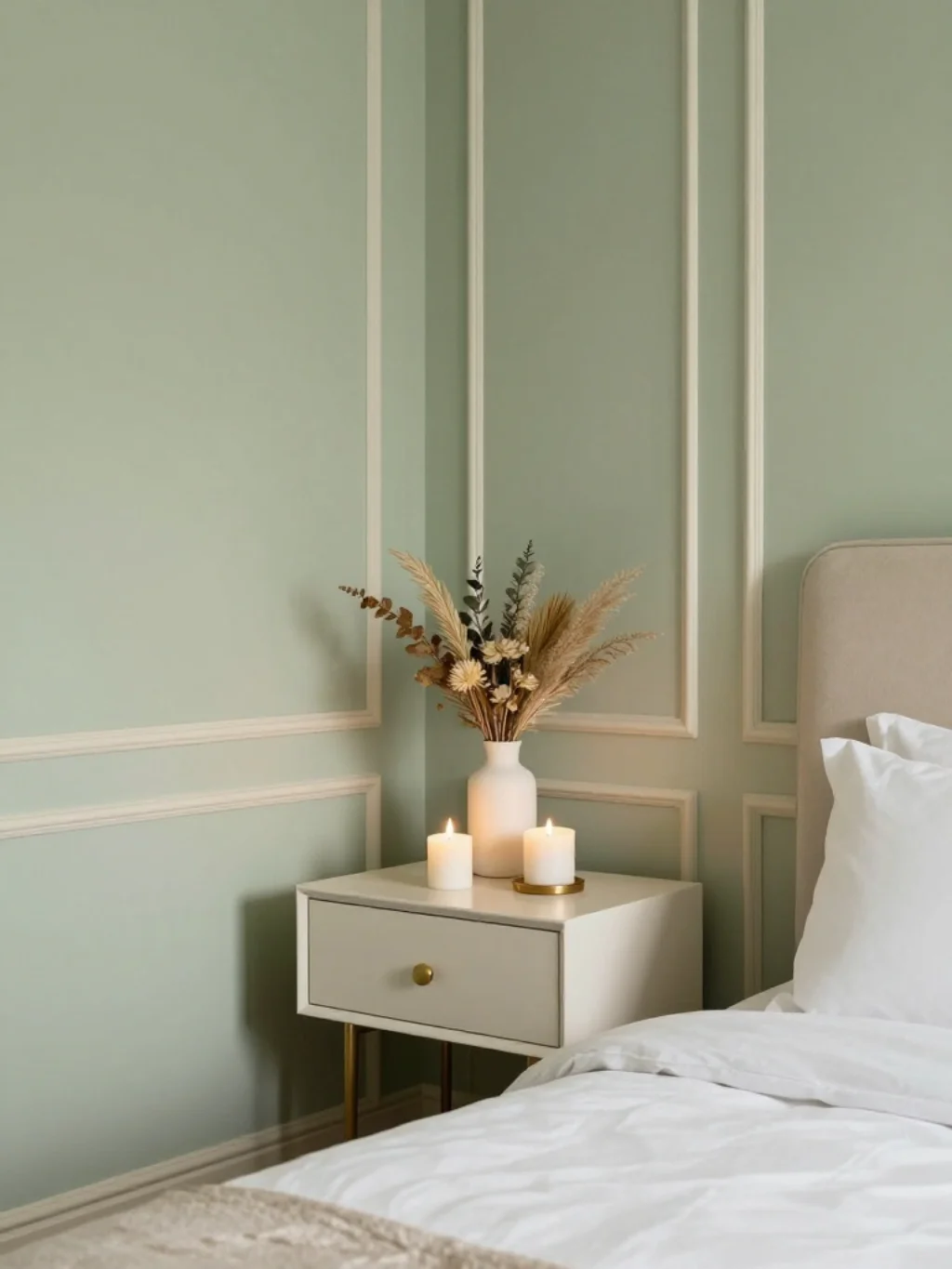 This Ivory and Sage Combination Turns Ordinary Bedrooms Into Retreats